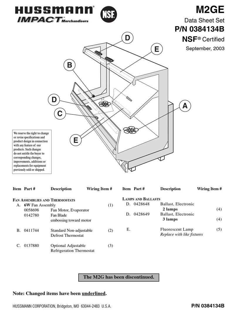 Hussmann IMPACT M2GE User manual