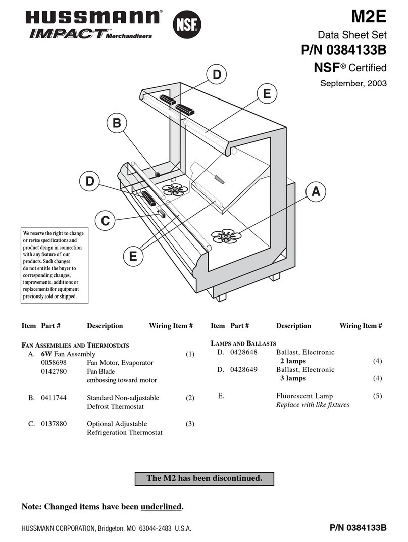 Hussmann IMPACT M2E User manual Hussmann IMPACT M2E User manual