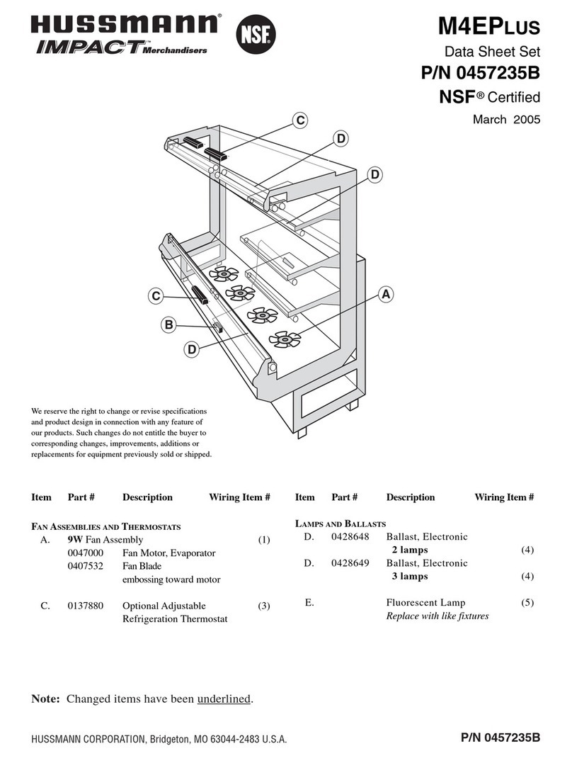 Hussmann M4EP User manual