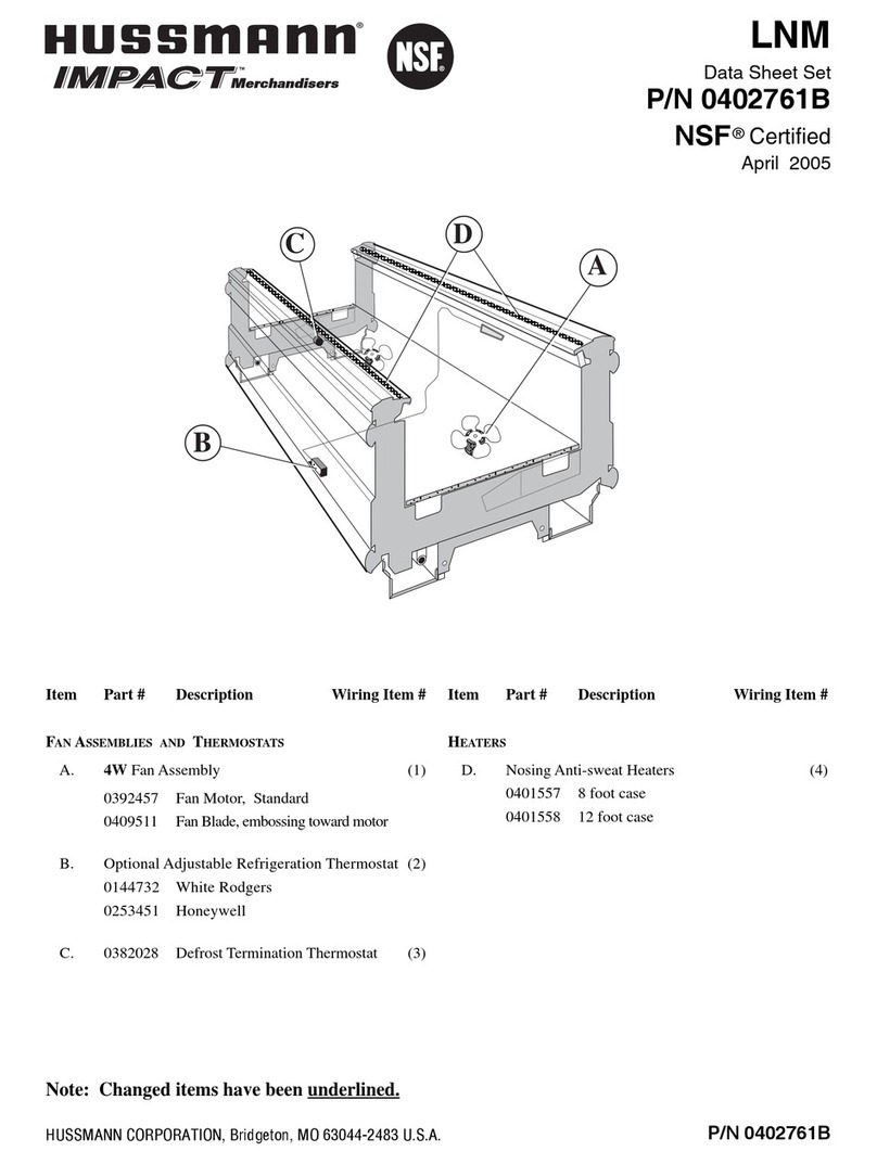 Hussmann IMPACT LNM User manual