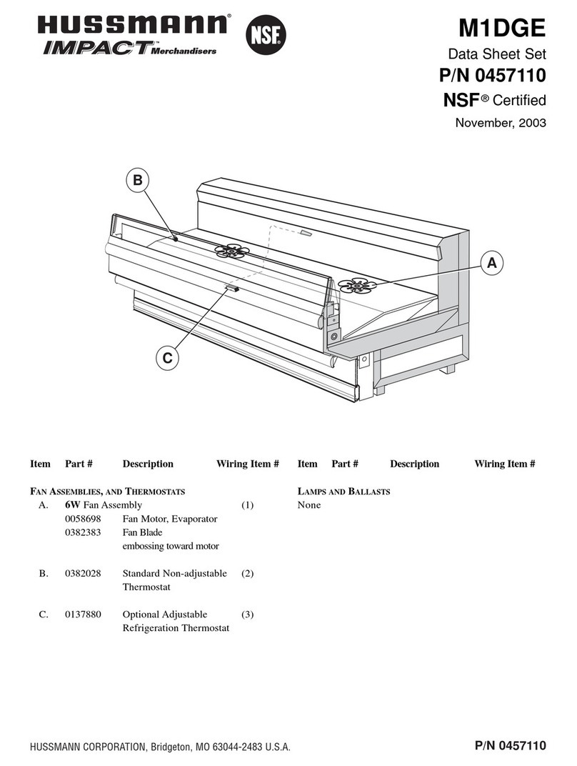 Hussmann IMPACT M1DGE User manual