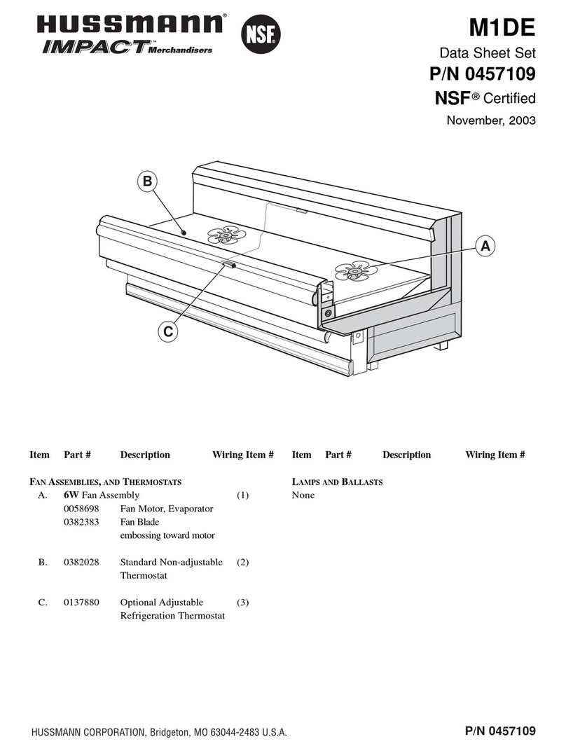 Hussmann IMPACT M1DE User manual