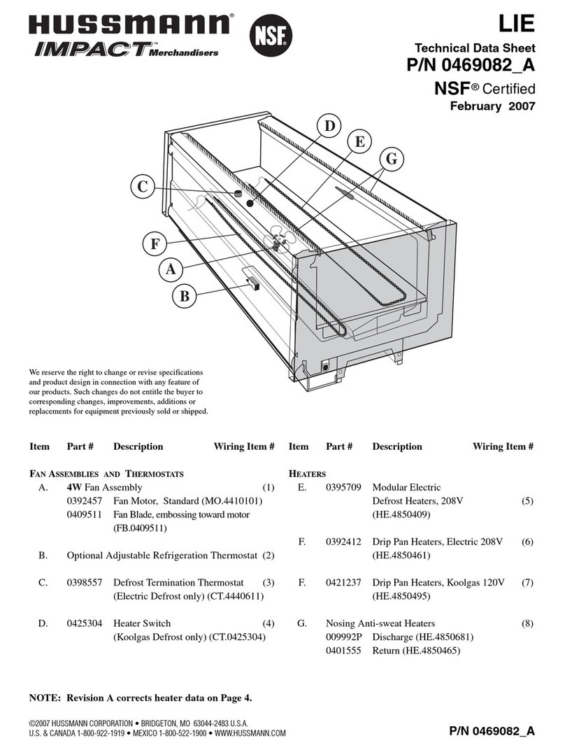 Hussmann LIE Instruction Manual