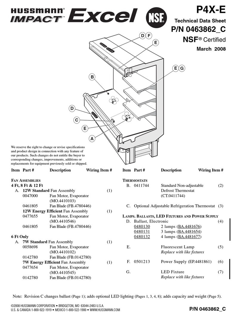 Hussmann P4X-E Instruction Manual Hussmann P4X-E Instruction Manual