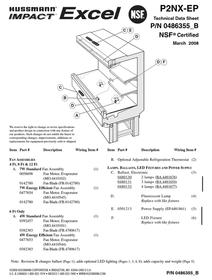 Hussmann P2NX-EP Instruction Manual