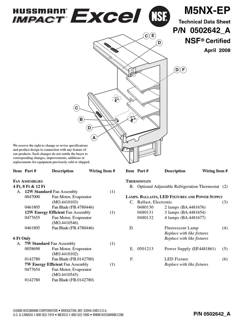 Hussmann M5NX-EP Instruction Manual Hussmann M5NX-EP Instruction Manual