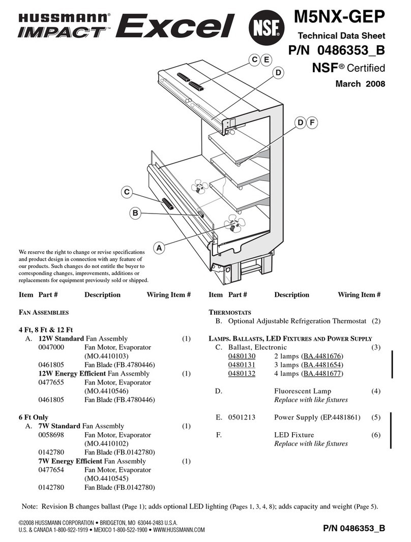 Hussmann M5NX-GEP Instruction Manual