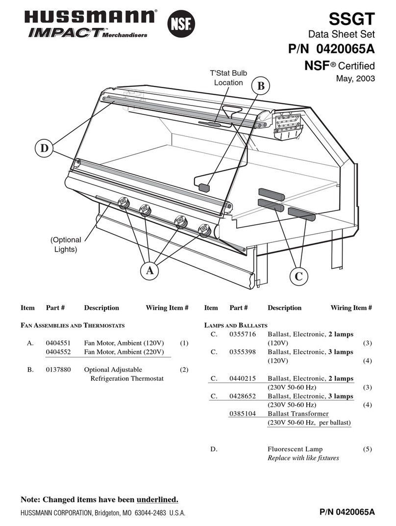 Hussmann SSGT User manual