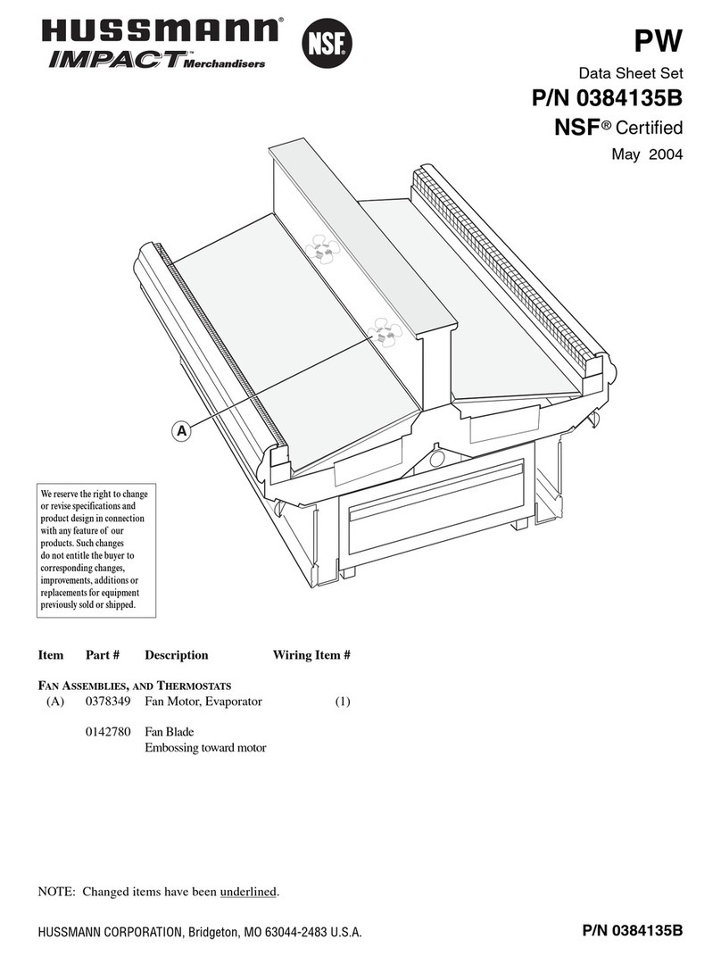 Hussmann Impact PW 12 User manual Hussmann Impact PW 12 User manual