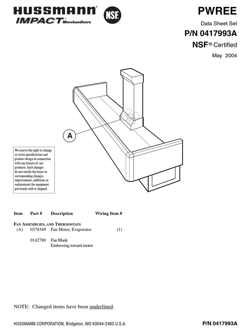 Hussmann PWREE User manual Hussmann PWREE User manual