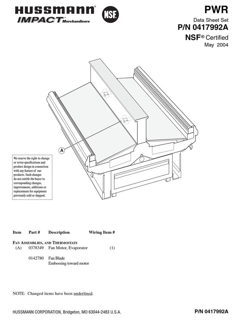 Hussmann PWR datasheet