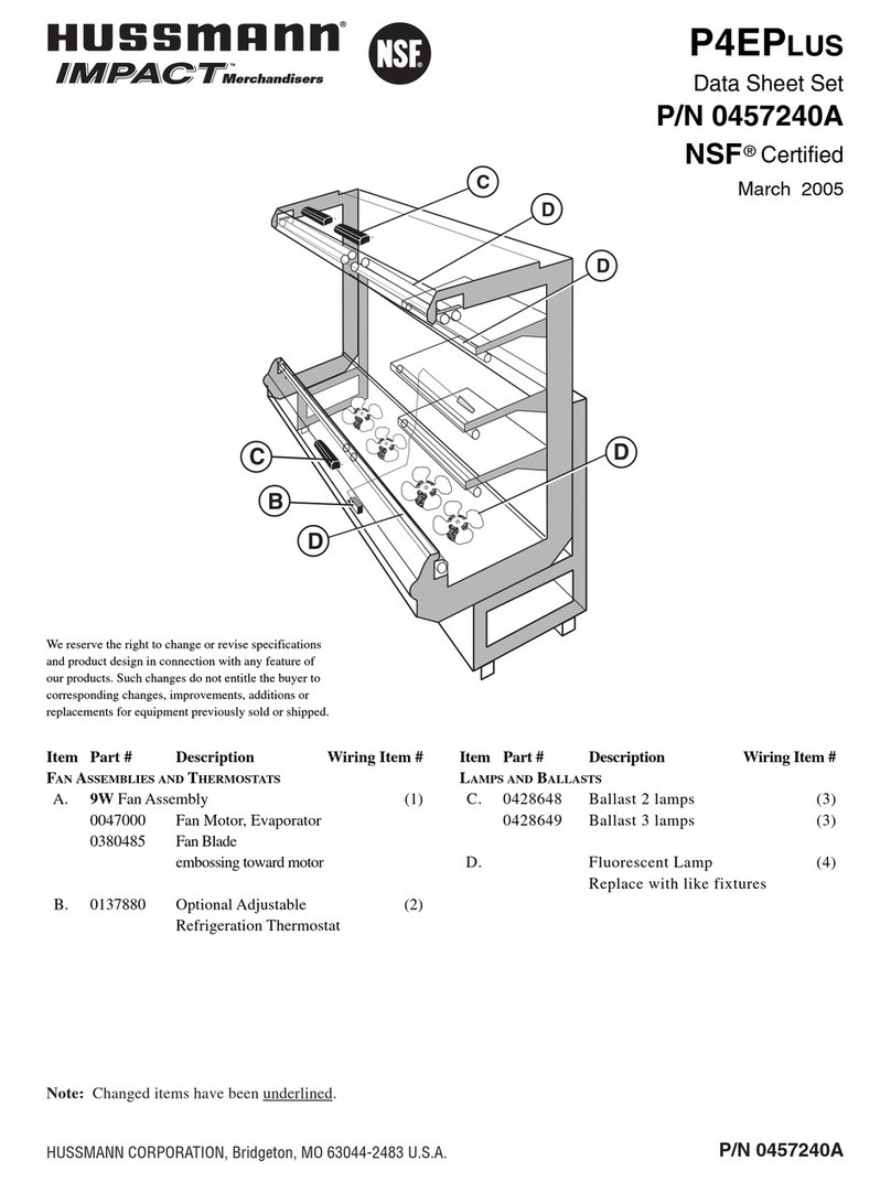 Hussmann P4EP User manual