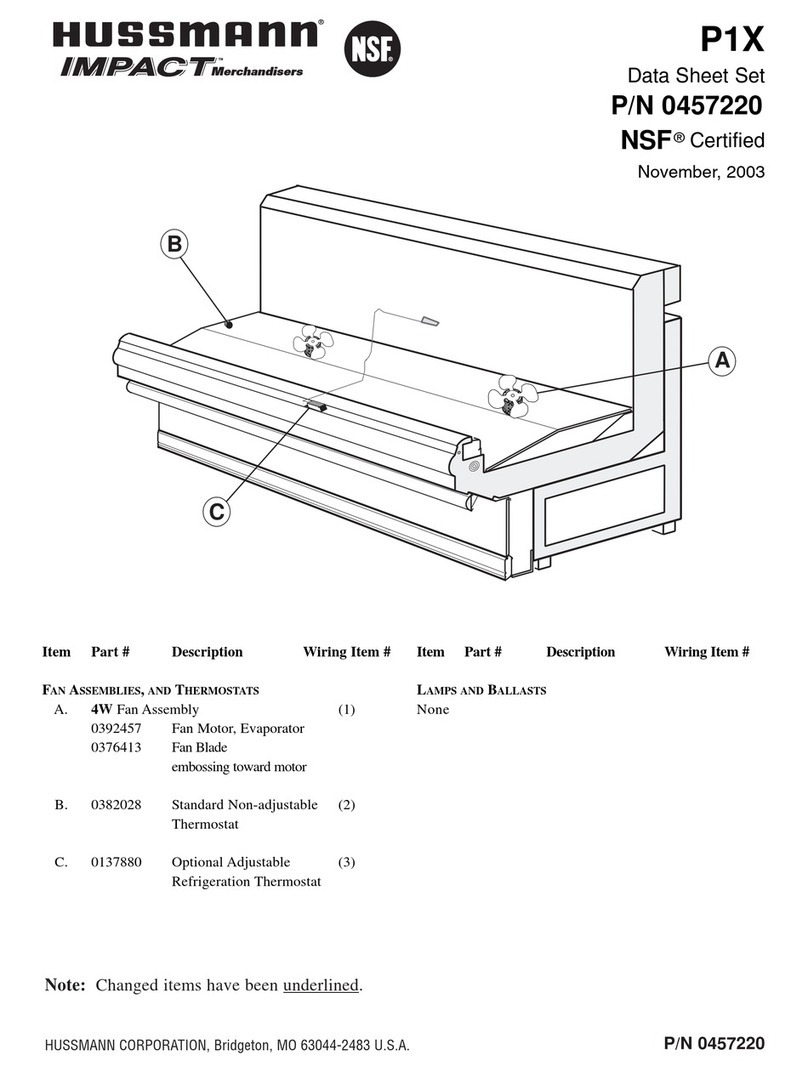 Hussmann IMPACT P1X User manual Hussmann IMPACT P1X User manual