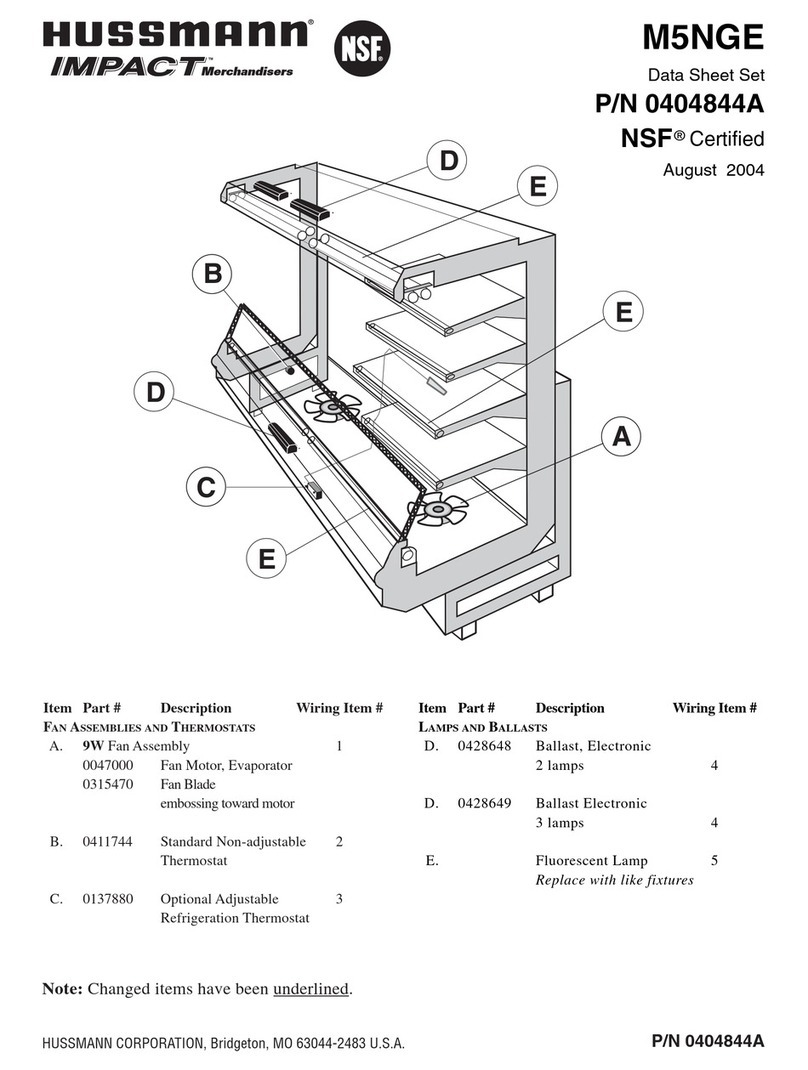 Hussmann IMPACT M5NGE User manual