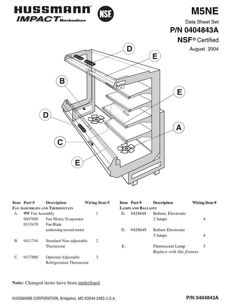 Hussmann IMPACT M5NE User manual
