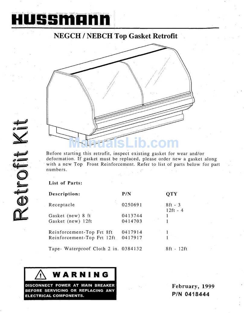 Hussmann NEBCH User manual Hussmann NEBCH User manual