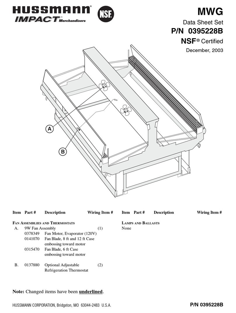 Hussmann MWG User manual