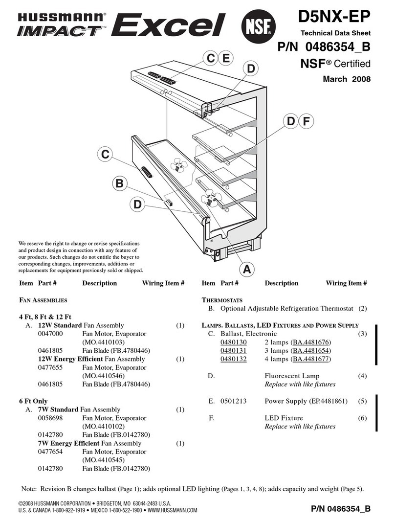 Hussmann D5NX-EP Instruction Manual
