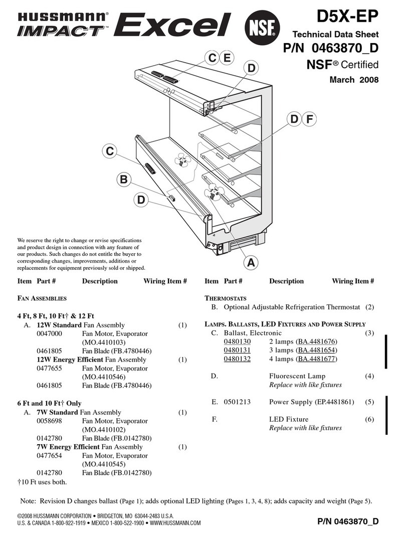 Hussmann D5X-EP Instruction Manual