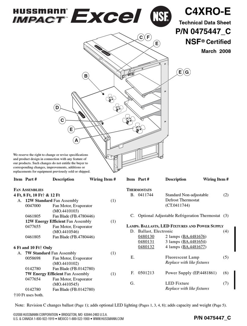 Hussmann C4XRO-E Instruction Manual