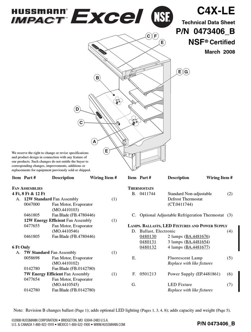 Hussmann C4X-LE Instruction Manual