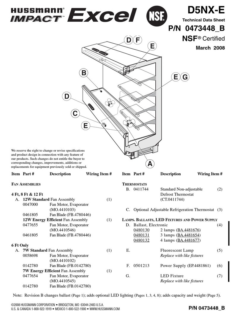 Hussmann D5NX-E Instruction Manual