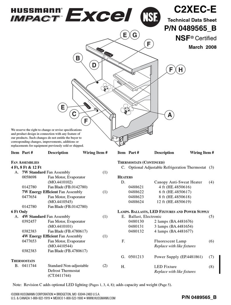 Hussmann C2XEC-E Instruction Manual Hussmann C2XEC-E Instruction Manual