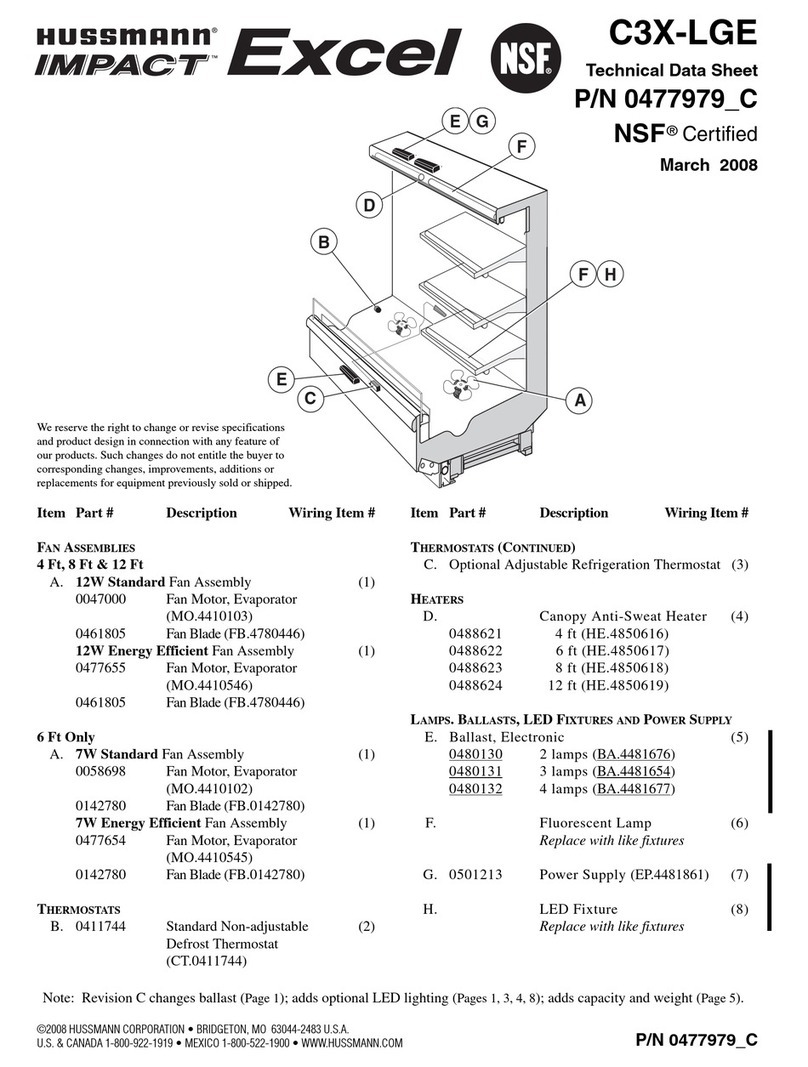 Hussmann C3X-LGE Instruction Manual