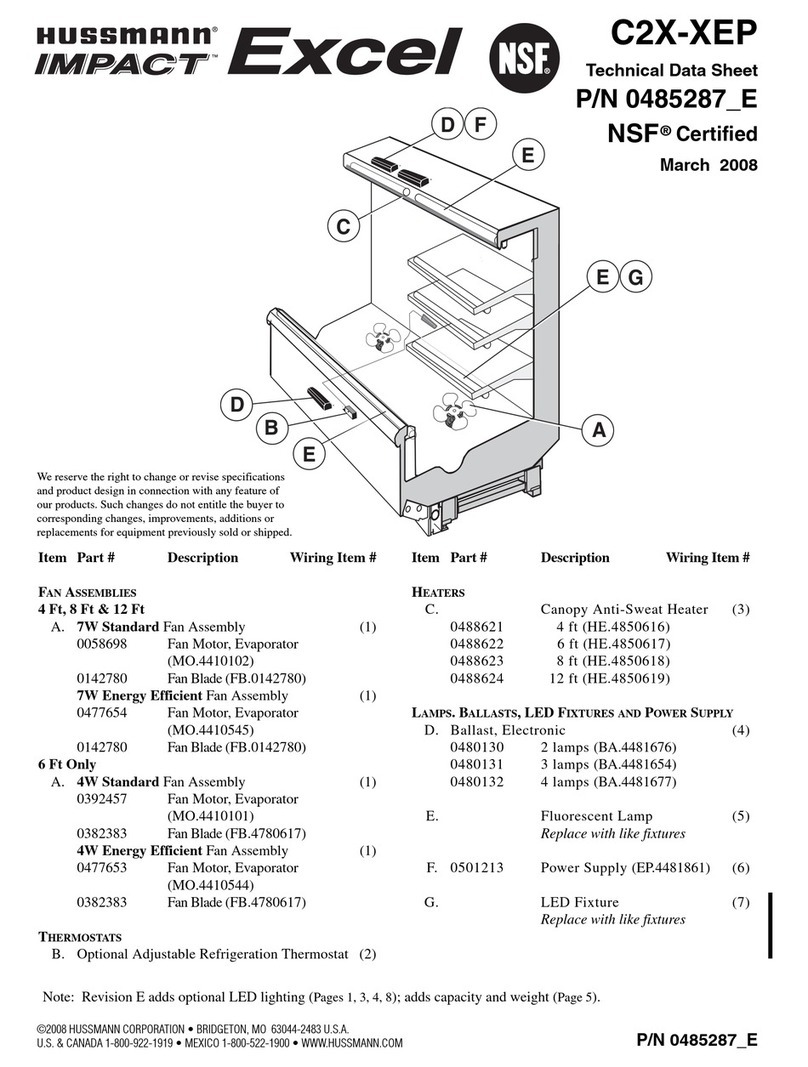Hussmann C2X-XEP Instruction Manual Hussmann C2X-XEP Instruction Manual