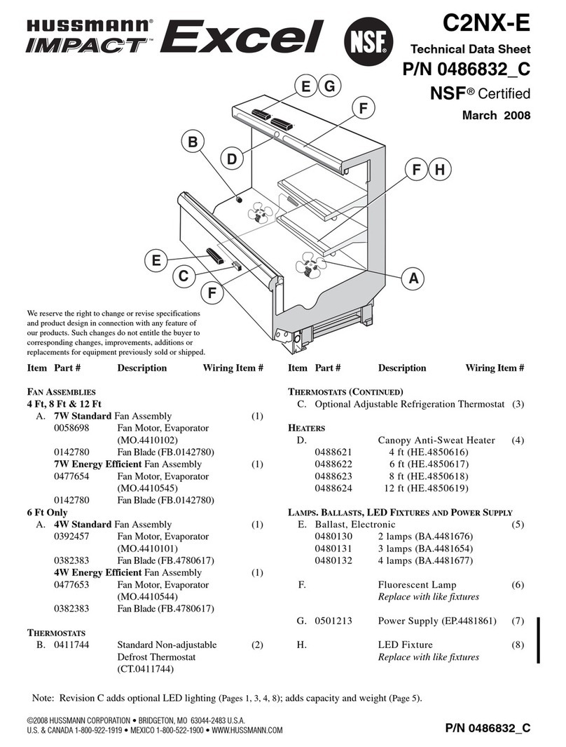 Hussmann C2NX-XE Instruction Manual Hussmann C2NX-XE Instruction Manual