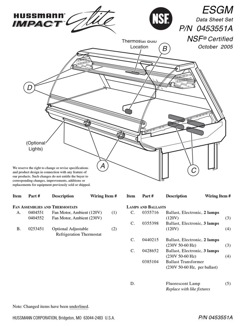 Hussmann ESGM User manual