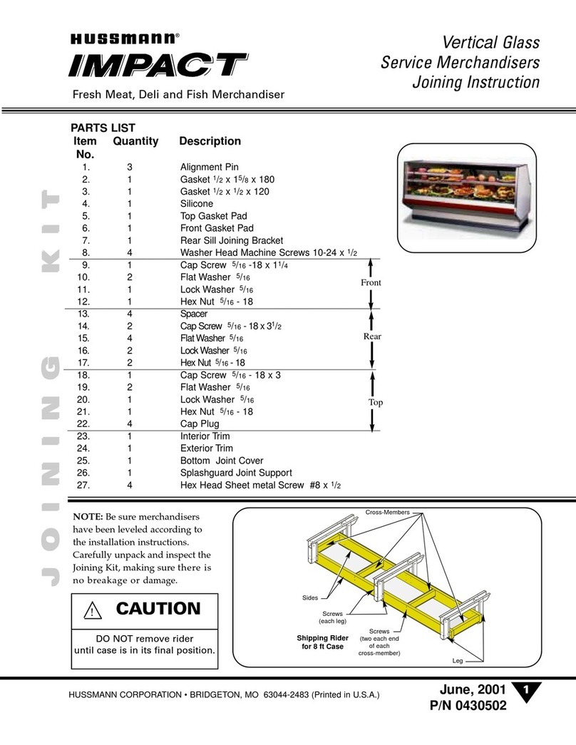Hussmann IMPACT Elite E2V User manual