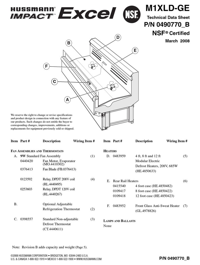 Hussmann M1XLD-GE Instruction Manual