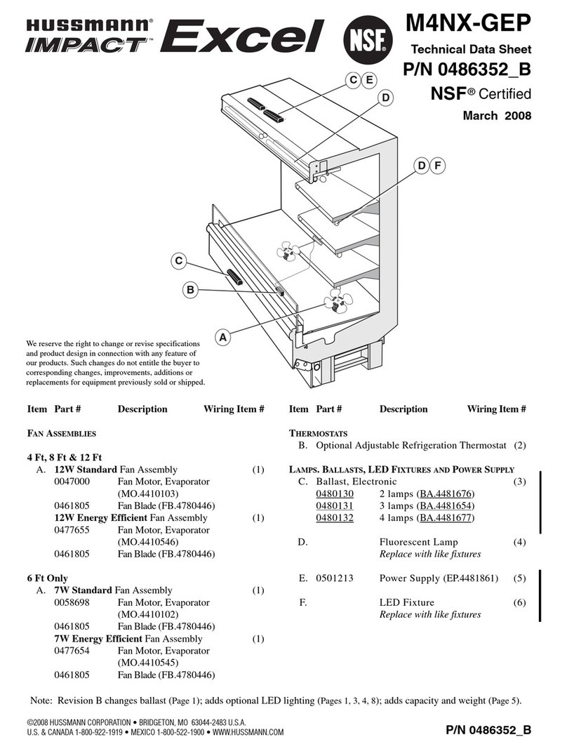 Hussmann M4NX-GEP Instruction Manual Hussmann M4NX-GEP Instruction Manual