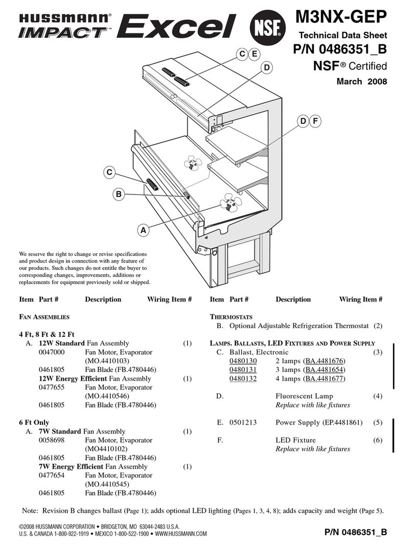 Hussmann M3NX-GEP Instruction Manual