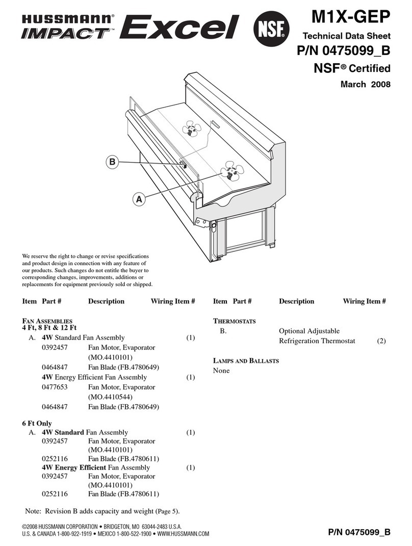Hussmann M1X-GEP Instruction Manual