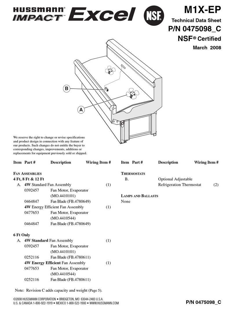 Hussmann M1X-EP Instruction Manual