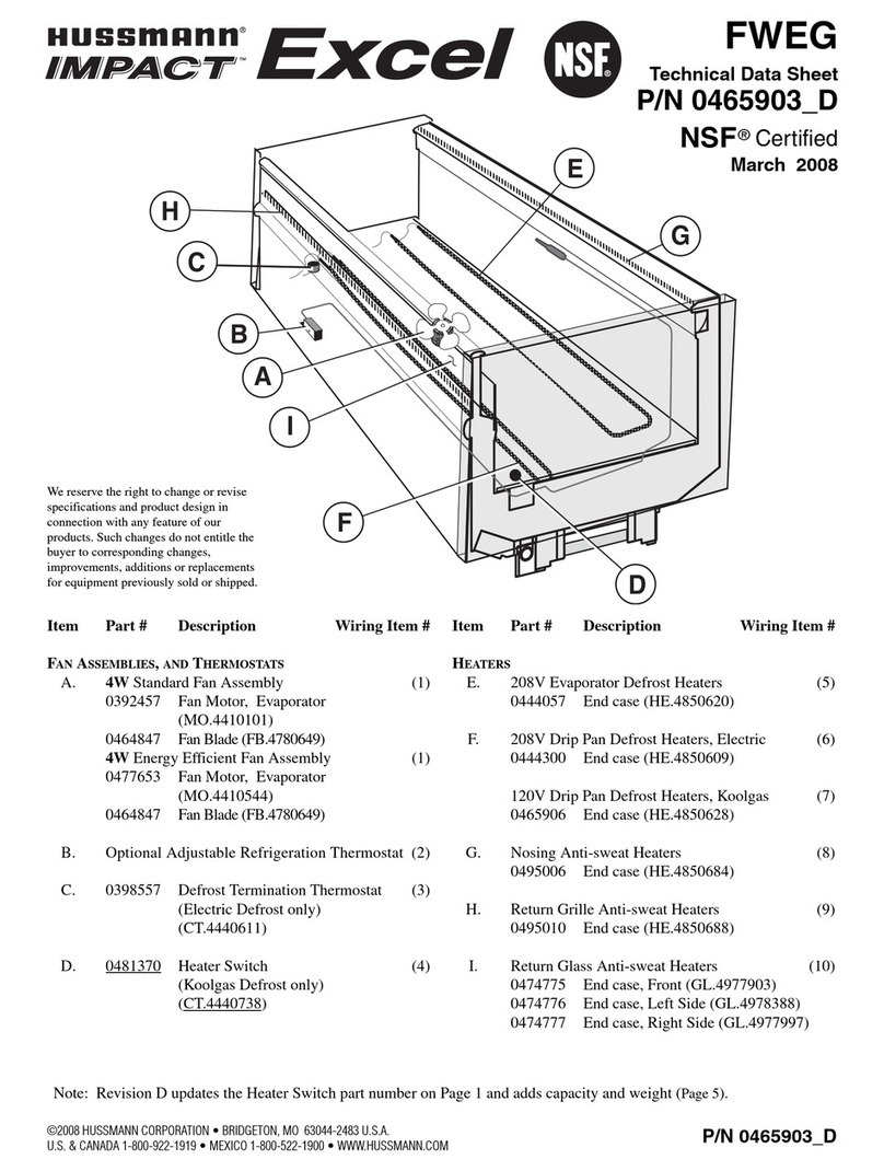 Hussmann FWEG Instruction Manual