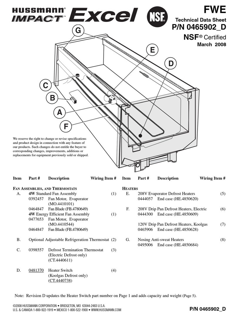 Hussmann FWE Instruction Manual
