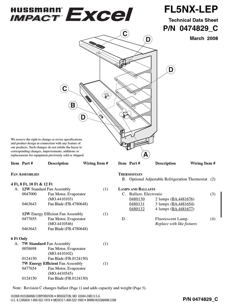Hussmann FL5NX-LEP Instruction Manual