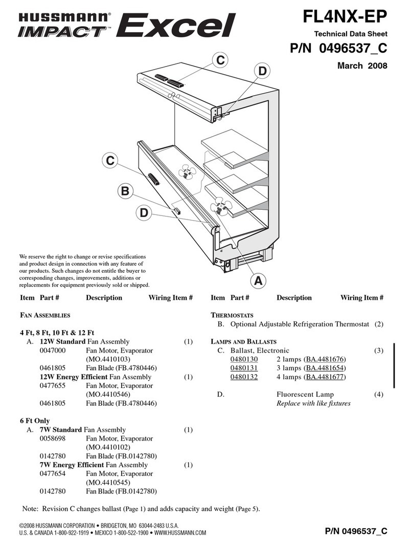 Hussmann FL4NX-EP Instruction Manual