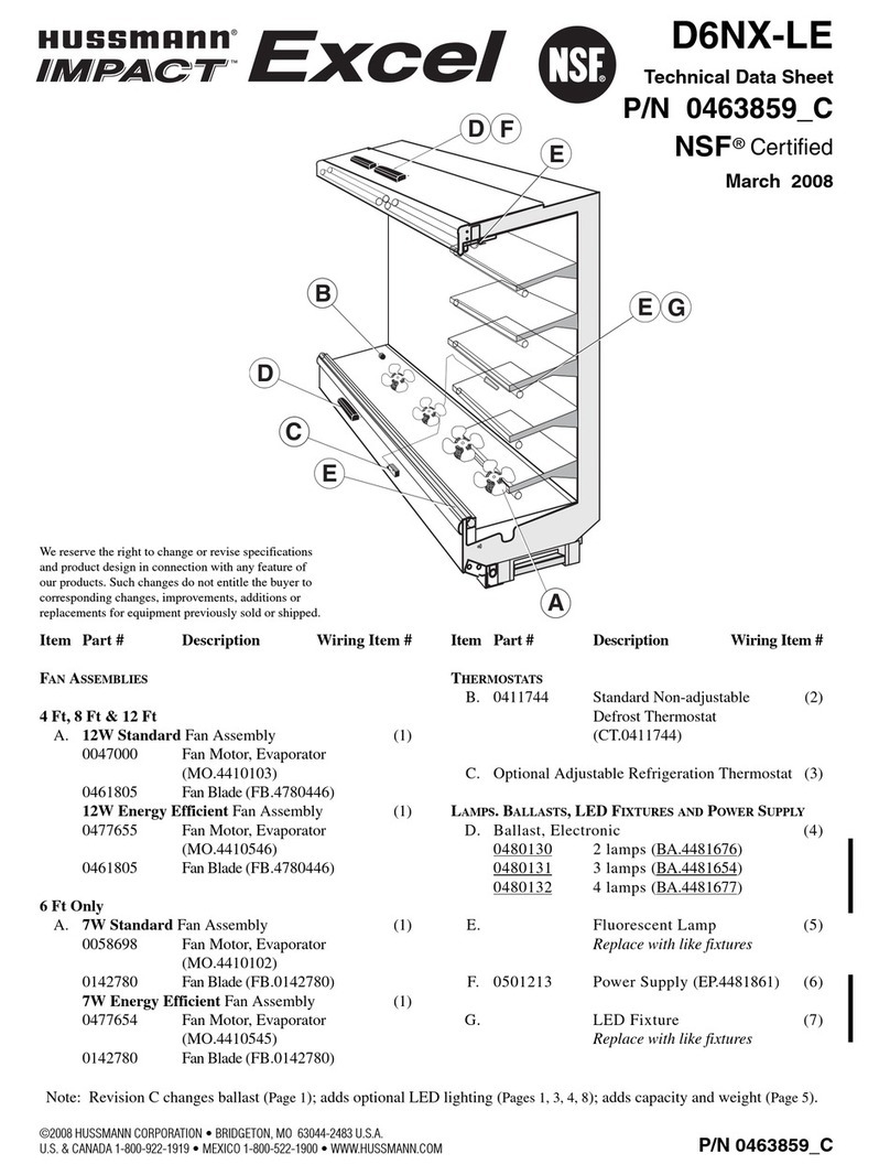 Hussmann D6NX-LE Instruction Manual