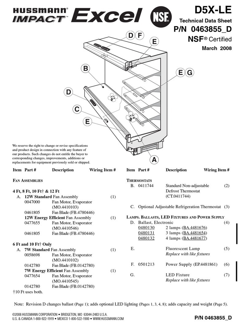 Hussmann D5X-LE Instruction Manual