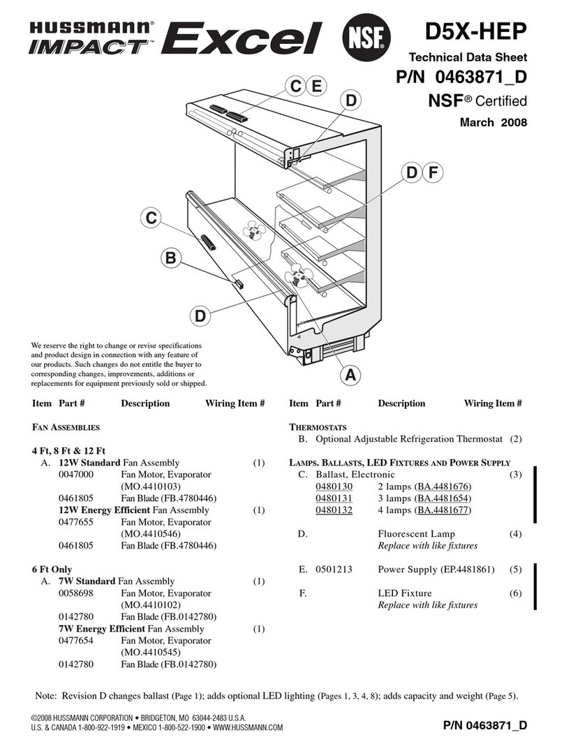 Hussmann D5X-HEP Instruction Manual