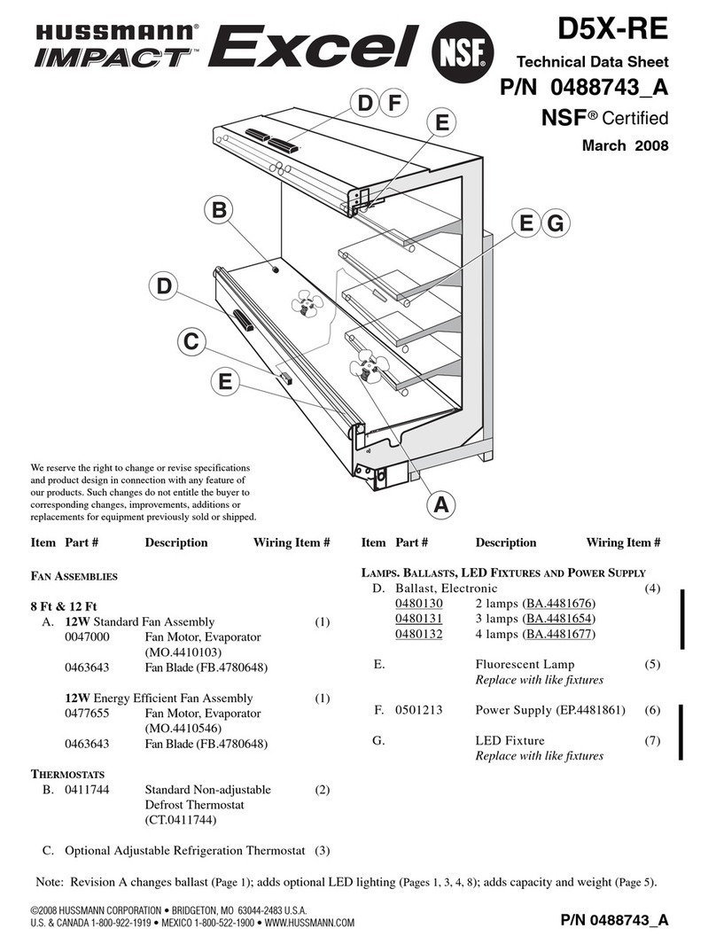 Hussmann D5X-RE Instruction Manual