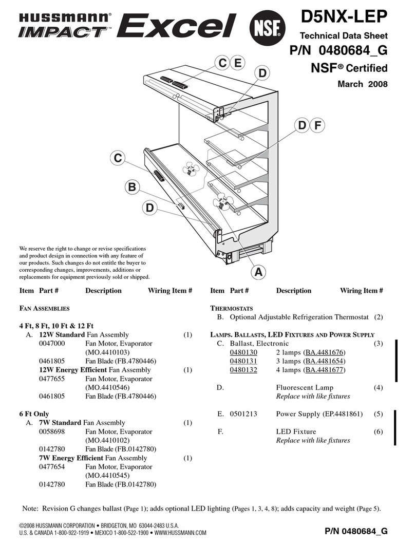 Hussmann D5NX-LEP Instruction Manual