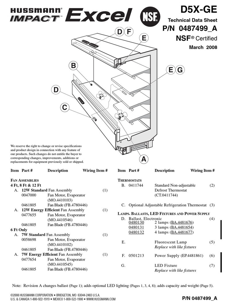 Hussmann D5X-GE Instruction Manual