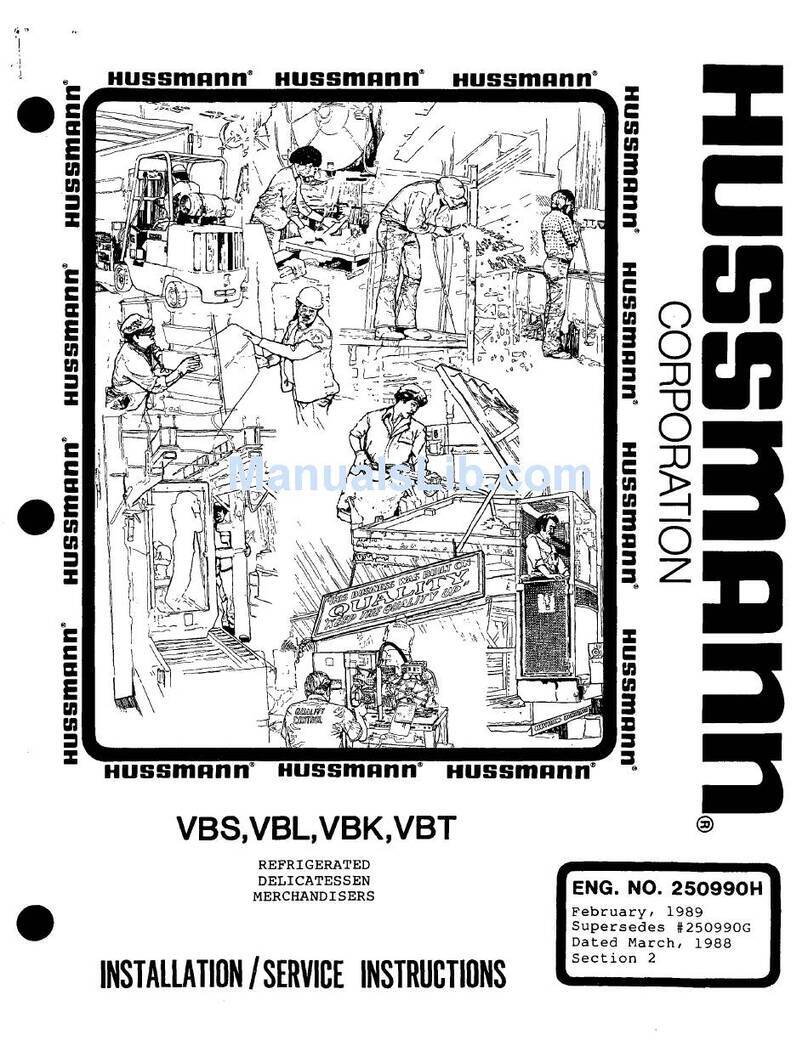 Hussmann VBL User manual