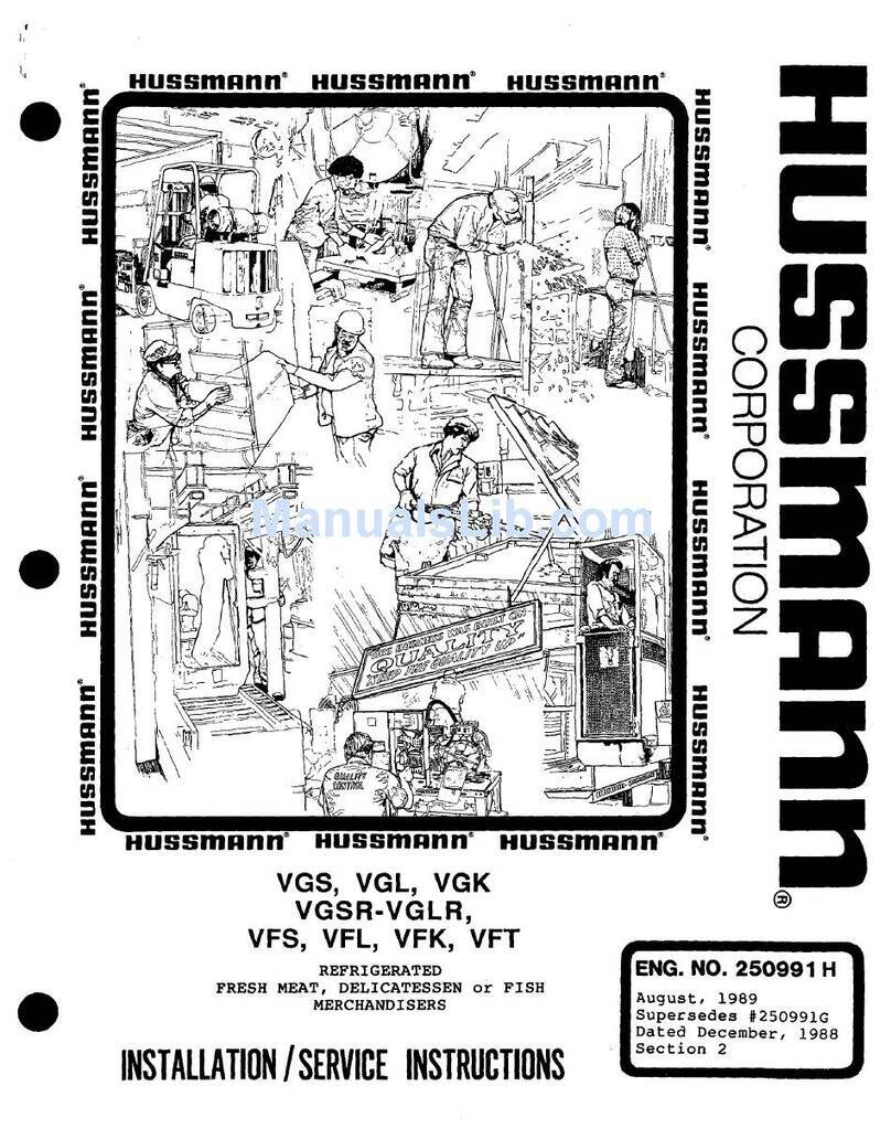 Hussmann VGK User manual Hussmann VGK User manual