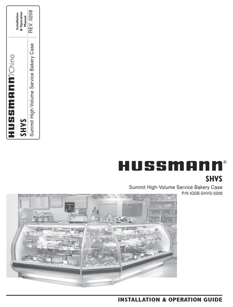 Hussmann SHVS Operating instructions